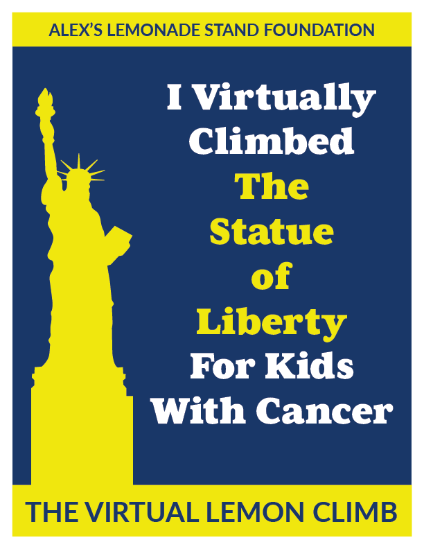 The Virtual Lemon Climb Cheer Sign 8