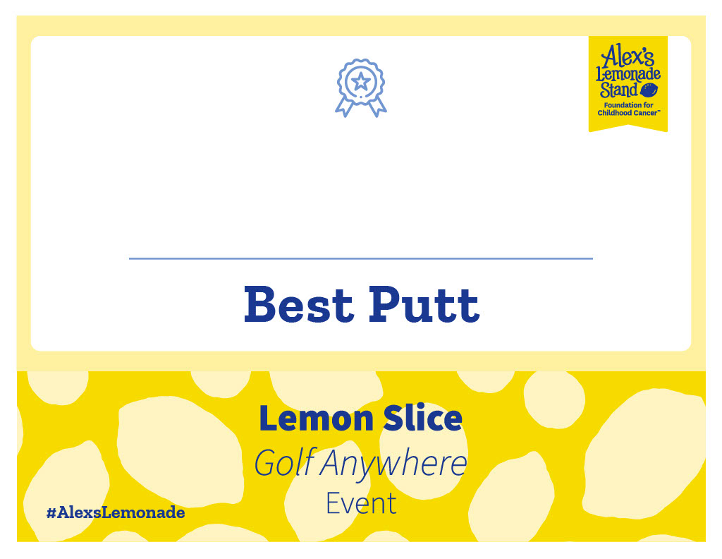Lemon Slice Golf Anywhere Event Sign 1