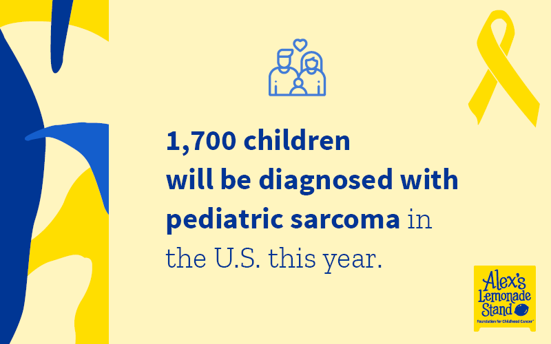 up to 1,700 kids will be diagnosed with a pediatric sarcoma this year