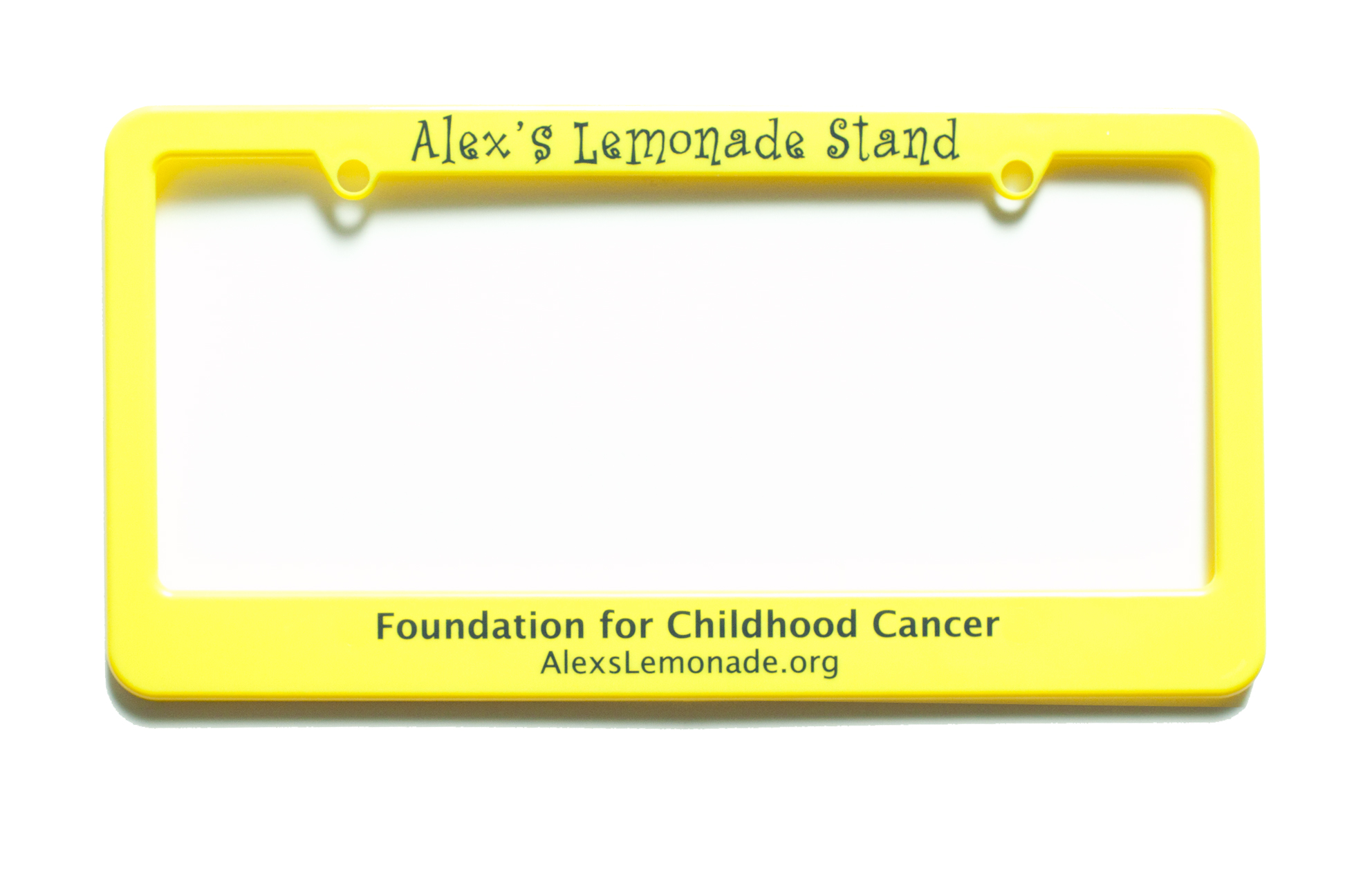 Alex's Lemonade License Plate Frame Alex's Lemonade Stand Foundation