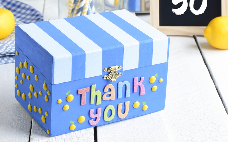 Make your own donation boxes to keep donations safe and secure with this fun project from A.C. Moore.  