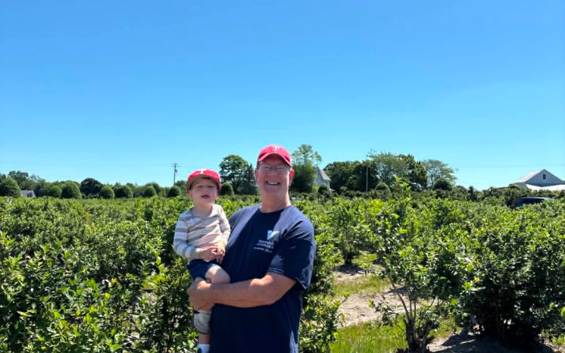 Craig Boerlin, with grandson Nate