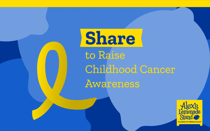 childhood cancer share ribbon