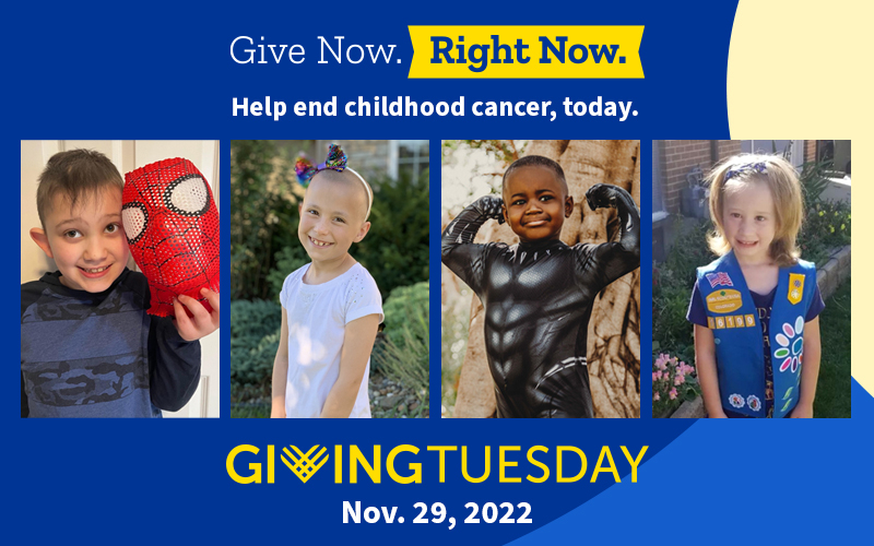 Give today and ALDI USA will generously match all online donations made to Giving Tuesday fundraisers for Alex's Lemonade Stand Foundation (up to $100,000)!