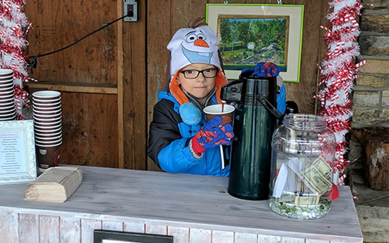 Winter is a great time to support ALSF! Swap the lemonade for hot chocolate!