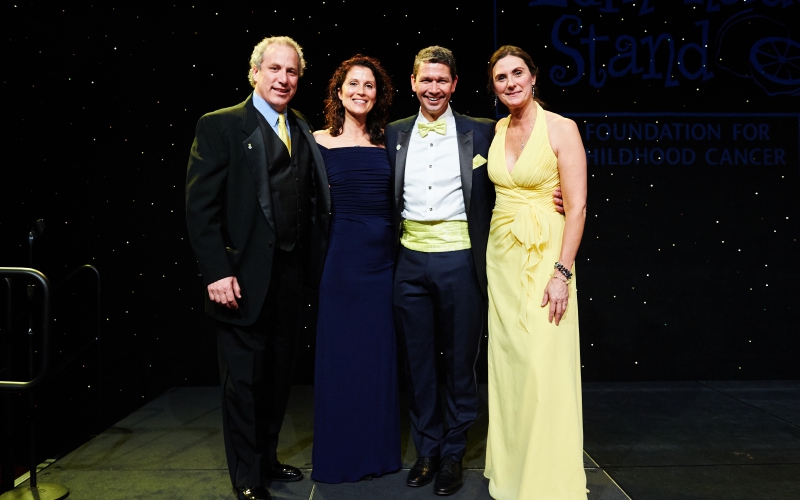 Pictured above, Jeff and Kristy Kennedy with Liz and Jay Scott at the 2019 Lemon Ball. 