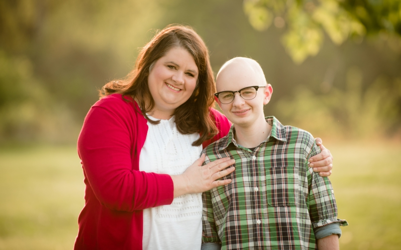 Dawn Talley, with her son Elijah Talley. Elijah battled neuroblastoma. 