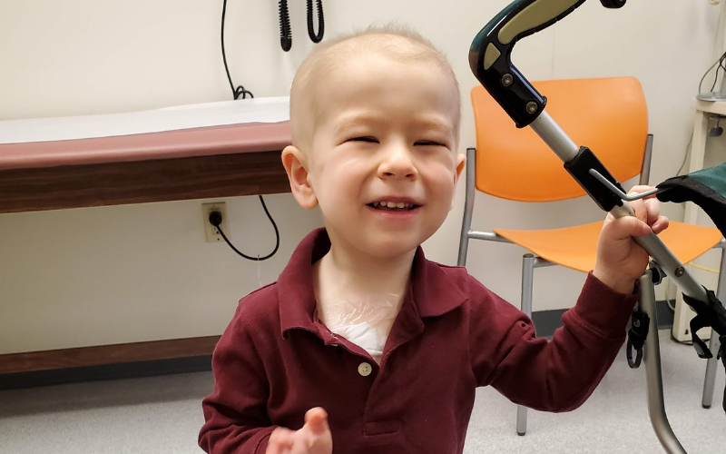 Even after a B-cell ALL diagnosis at 2 years old, Benjamin is a joyful little boy. 
