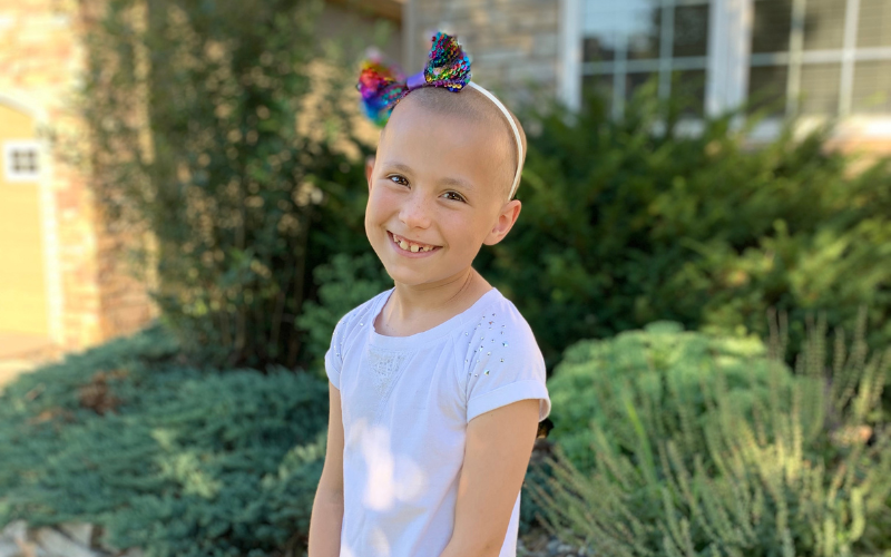 Right now, Olivia is completing her final week of chemotherapy in her fight against rhabdomyosarcoma