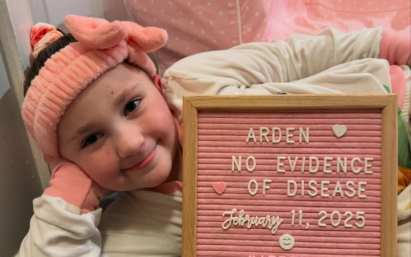 Arden, diagnosed over a decade after Alex, had newer, less toxic and more effective treatment options, thanks to research.