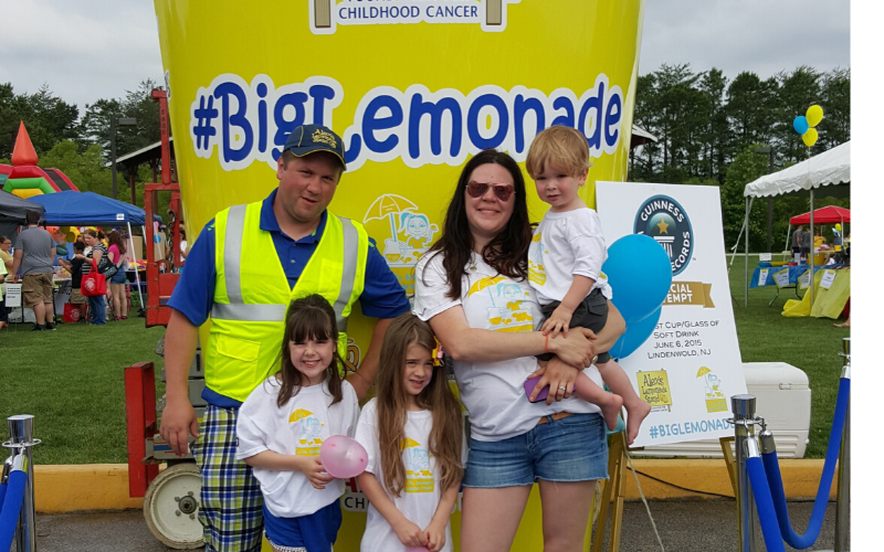 Lily Adkins was 8 years old when she decided to go big and break the record for the largest cup of Alex's Lemonade.