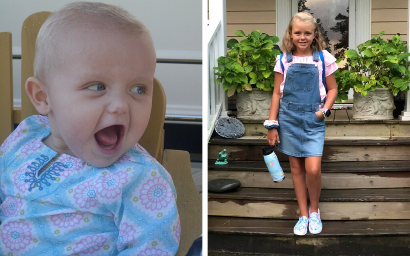 Edie was just 6 months old when she was diagnosed with neuroblastoma. Today, Edie is celebrating her 11th birthday, cancer-free. 