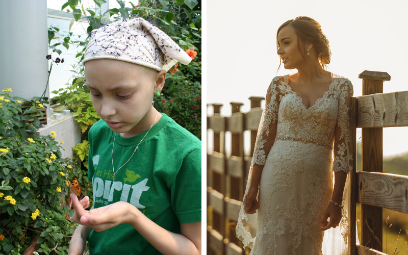 Taylor was 11 years old when osteosarcoma entered her life. Today, Taylor is 25 years old, cancer-free and celebrating her 1st year of marriage