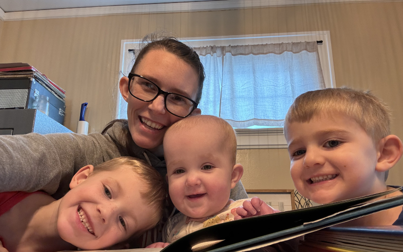 Kaitlin, mom to Josie (in remission from Leukemia), Nolan and Noah