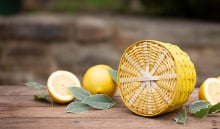 Beautifully crafted Woven Lemon-Aid Basket